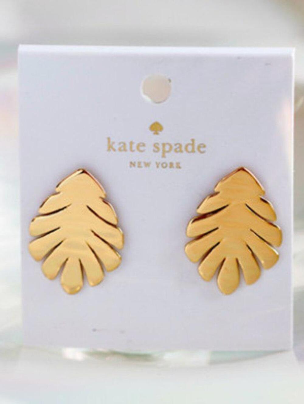 Kate Spade A New Leaf Stud Earrings